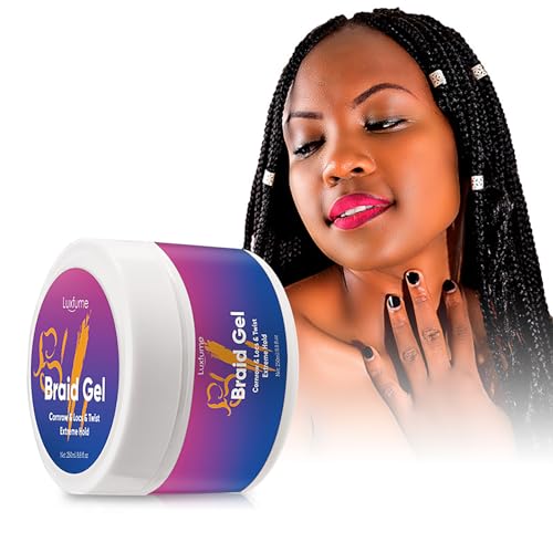 EnMart Haarpflegegel, 250ml Extra Halt Braid, Loc, Twist Gel, Extra Hold Edge Stay Gel für Braiders Hair Conditioning, Long Lasting, Curly Edge Control for Women Men, DIY Hairstyle Dirty Braid von EnMart