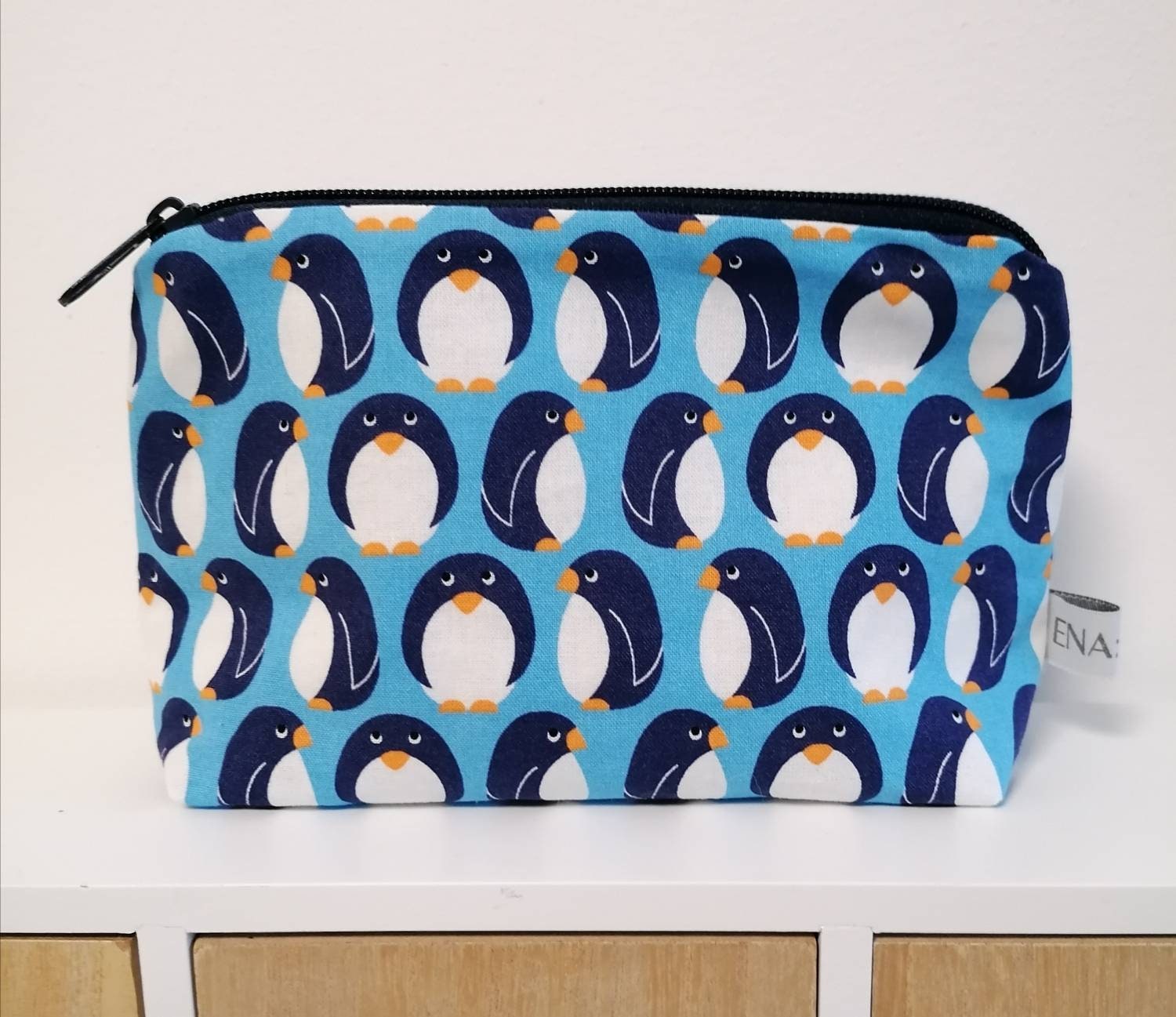 Necessaire Kulturbeutel "Pinguin" Wasserabweisend von EnableDesigns