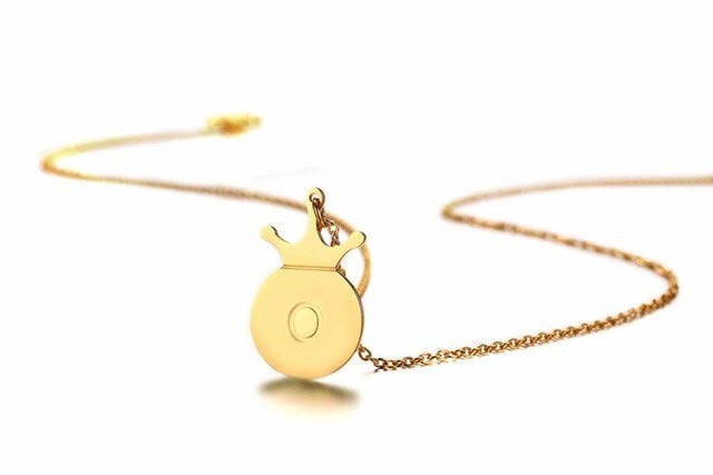 Initial Halskette, Disc Goldkette, Personalisierte Halskette Initial Halskette, Disc Goldkette, Personalisierte Halskette von EnalisaJewellery
