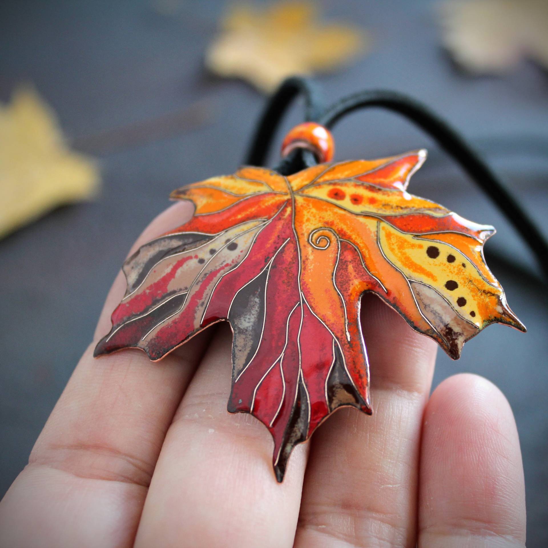 Herbst Rotes Ahorn Blatt, Halskette, Ohrringe Kanada Symbol, Handgemachter Kupfer & Emaille Schmuck Herbst Rotes Ahorn Blatt, Halskette, Ohrringe Kanada Symbol, Handgemachter Kupfer & Emaille Schmuck von EnamelMagic