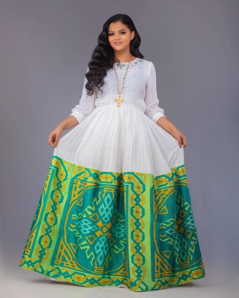 Elegantes Traditionelles Habesha-Kleid/Habesha-Hochzeitskleid Hochzeitsgeschenk von EnatHabeshaShop