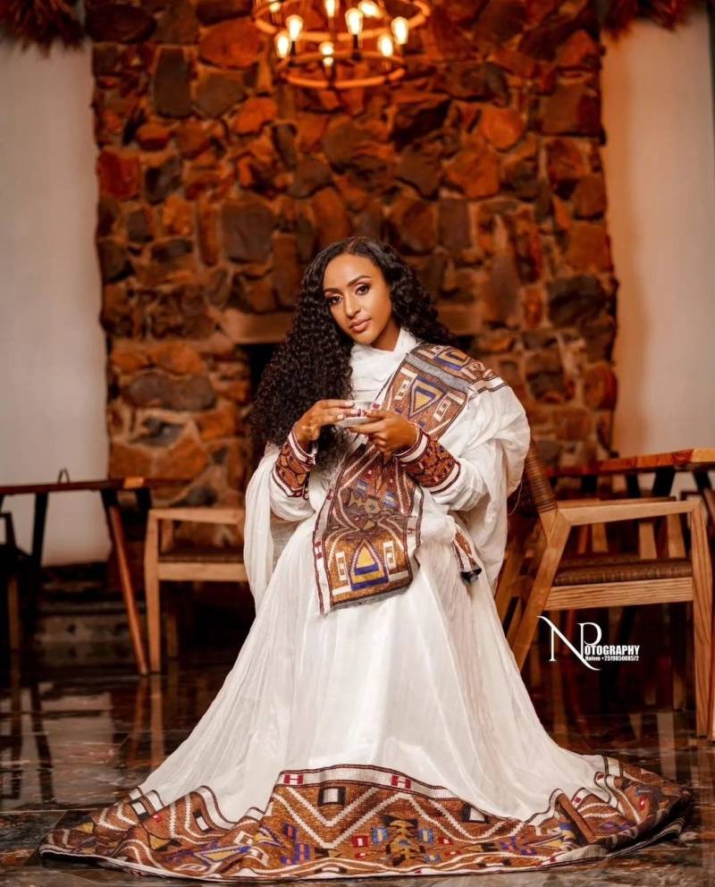 Glamouröse Männer Habesha Trachtenkleid von EnatHabeshaShop