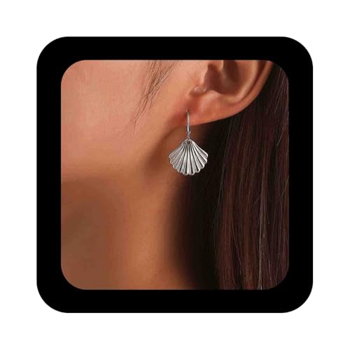 Enautoabs Bohemia Shell Drop Hoop Ohrringe Silber Muschel Huggie Ohrringe Retro Shell Baumeln Tropfen Ohrring Strand Metall Muschel Ohrring Schmuck Für Frauen Enautoabs Bohemia Shell Drop Hoop Ohrringe Silber Muschel Huggie Ohrringe Retro Shell Baumeln Tropfen Ohrring Strand Metall Muschel Ohrring Schmuck Für Frauen von Enautoabs