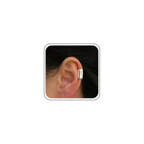 Enautoabs Bohemia Silber Ohr Manschette Langes Rohr Ohr Manschette Poliert Wrap Ohrringe Minimalistischen Rohr Ohr Clip Schmuck Für Frauen von Enautoabs