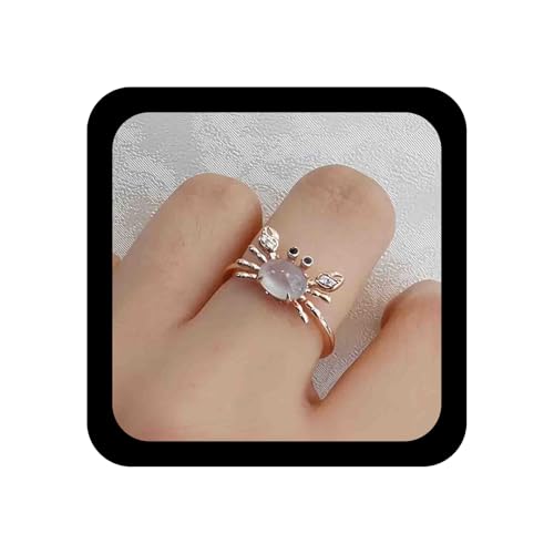 Enautoabs Boho Kristall Krabbe Verstellbarer Ring Gold Krabbe Strass Offener Ring Süße Krabben Kristall Wrap Ringe Vintage Cz Tier Finger Ringe Schmuck Für Frauen Enautoabs Boho Kristall Krabbe Verstellbarer Ring Gold Krabbe Strass Offener Ring Süße Krabben Kristall Wrap Ringe Vintage Cz Tier Finger Ringe Schmuck Für Frauen von Enautoabs