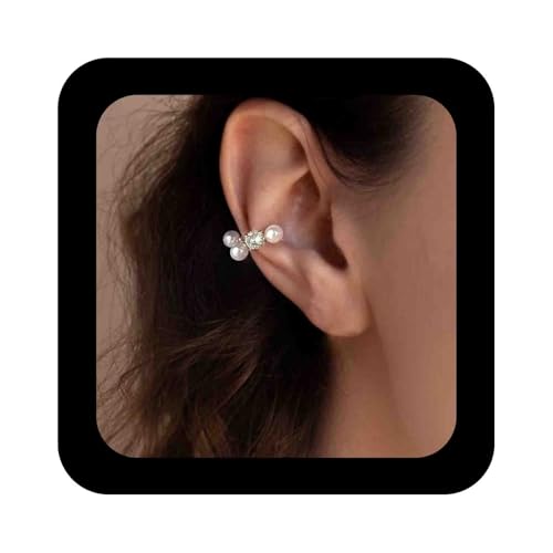 Enautoabs Boho Perlenohrring Kristallperle No Piercing Ohrring Zierliche Clip On Knorpelohrringe Trendy Fake Ohrringe Schmuck Für Frauen von Enautoabs