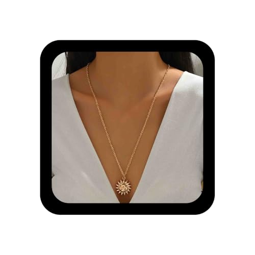Enautoabs Boho Sonne Anhänger Halskette Sonne Blume Kragen Halsketten Gold Meatl Sonne Choker Halskette Vintage Sonne Lange Kette Halsketten Schmuck Für Frauen Enautoabs Boho Sonne Anhänger Halskette Sonne Blume Kragen Halsketten Gold Meatl Sonne Choker Halskette Vintage Sonne Lange Kette Halsketten Schmuck Für Frauen von Enautoabs