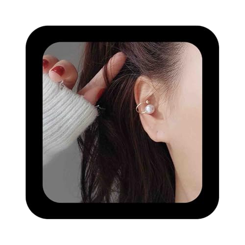 Enautoabs Zierliche Perlenohrstecker Ohrringe Fake Helix Perlenknorpel Clip On Ohrringe Gold Ohrstecker Non Piercing Ohrring Perlenohrring Schmuck Für Frauen von Enautoabs
