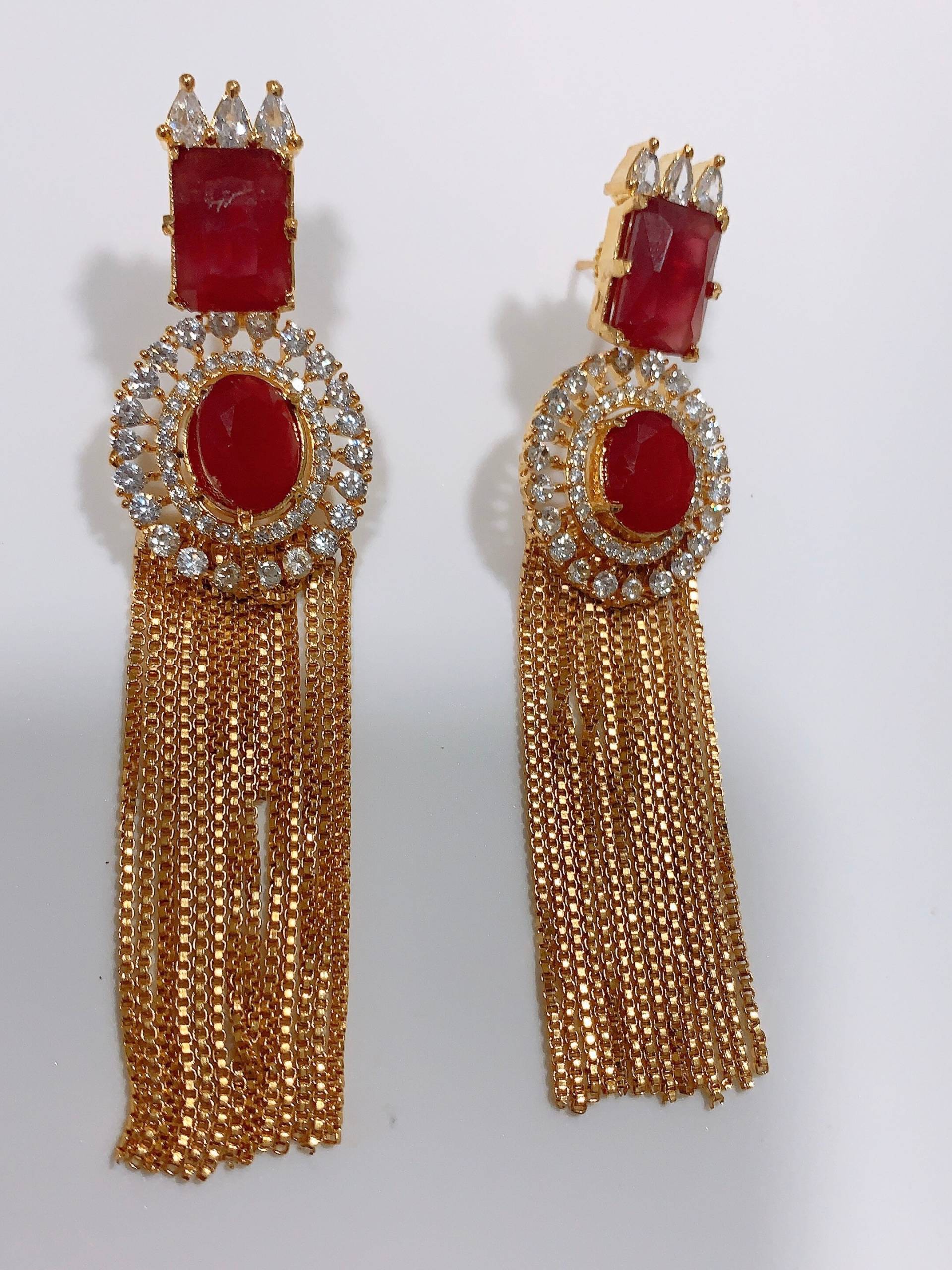 Sale, Pink Und Golden Schillernde Statement Ohrringe, Schmuck Sale, Pink Und Golden Schillernde Statement Ohrringe, Schmuck von Enayahs