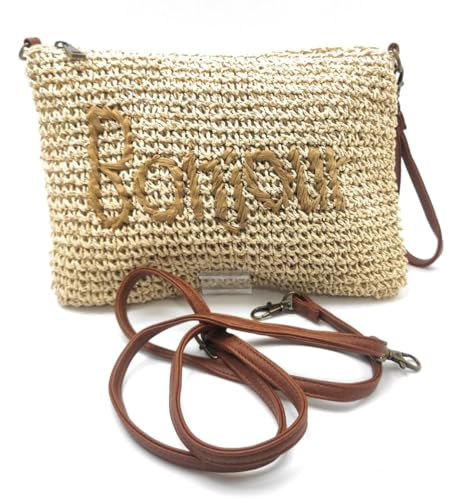 Stroh Umhängetasche Damen Trend Sommer | Leichte Schultertaschen - Sonia - Maße auf den Fotos, Grüner Kreis Stroh Umhängetasche Damen Trend Sommer | Leichte Schultertaschen - Sonia - Maße auf den Fotos, Grüner Kreis von Encarni Zapatería