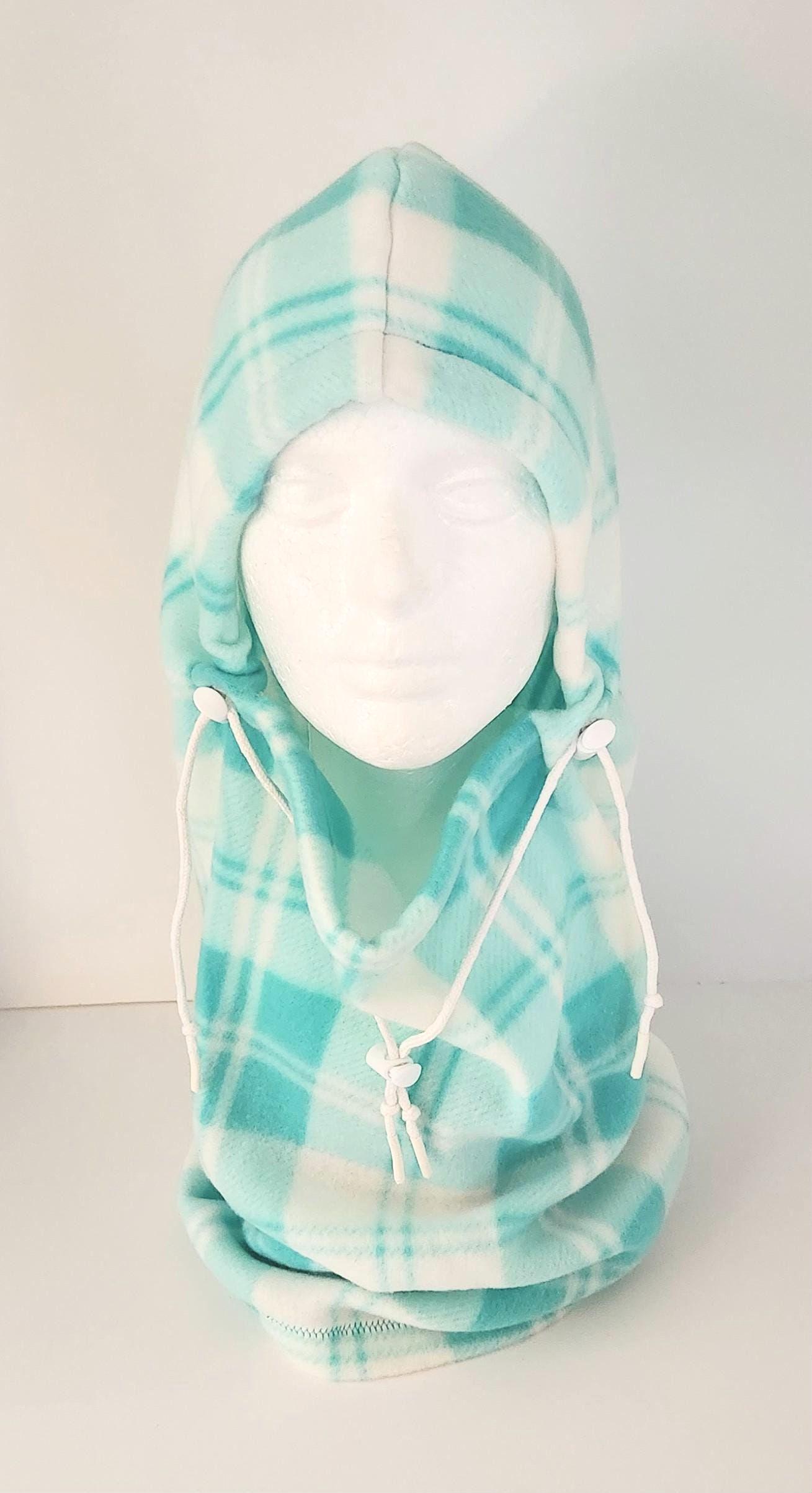 Petrol Karierte Fleece Balaclava Verstellbarer Winter Halswärmer von EnchantedAcresDesign