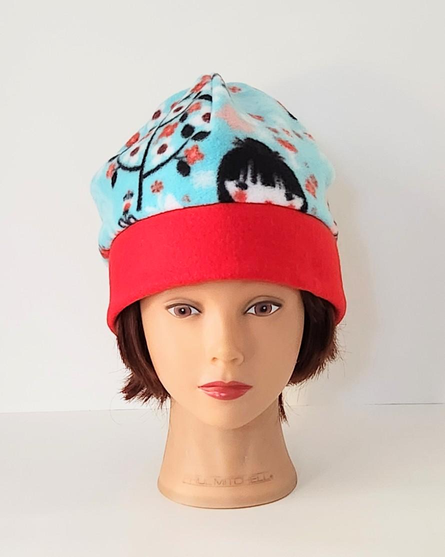 Kirschblüten Mädchen Mütze Aqua Blau, Rot, Rosa Fleece Mit Extra Wärmeband, Sz Medium, Wintermütze, Geschenk Für Sie, Einzigartiges Handgemachtes Kirschblüten Mädchen Mütze Aqua Blau, Rot, Rosa Fleece Mit Extra Wärmeband, Sz Medium, Wintermütze, Geschenk Für Sie, Einzigartiges Handgemachtes von EnchantedAcresDesign