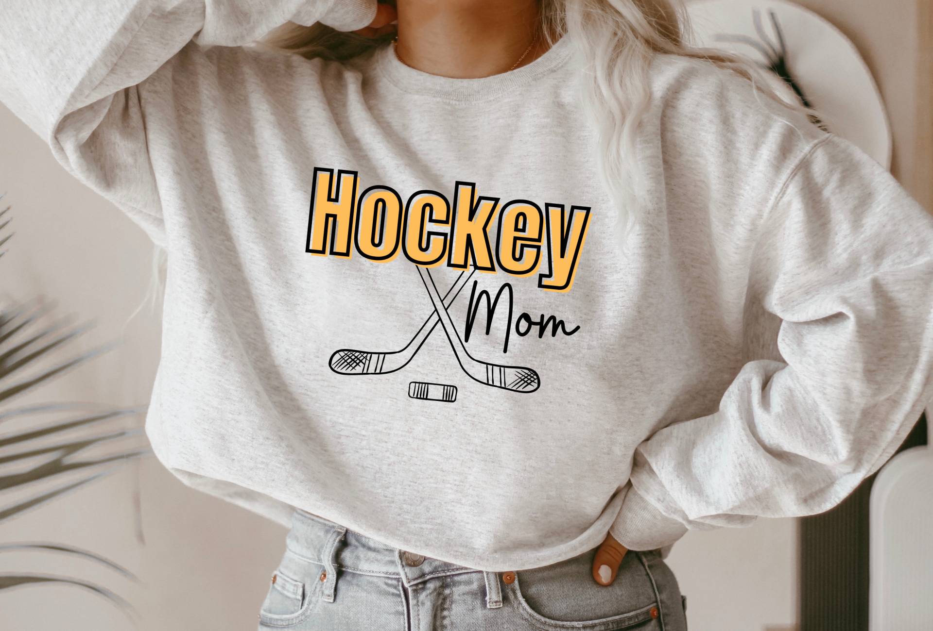 Hockey Mom Hoodie Sweatshirt, Custom Hoodie, Sweatshirt Für Mama, Team Geschenk, Weihnachtsgeschenk von EnchantedLilyDesign