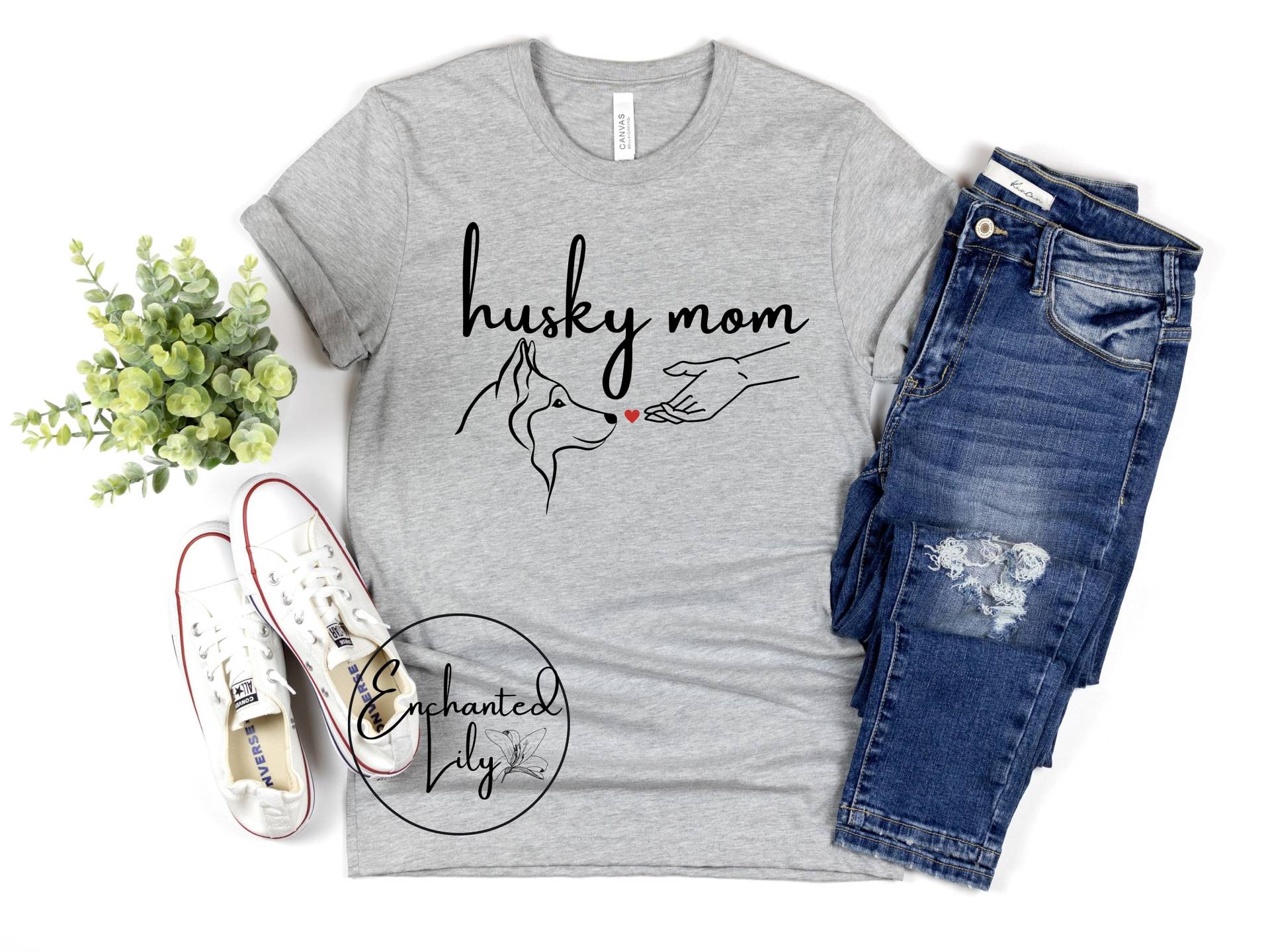 Husky Mom Shirt, Shirt Für Frauen, Tshirt, Liebhaber, Geschenk Hunde Mama, Geburtstagsgeschenk Sie von EnchantedLilyDesign