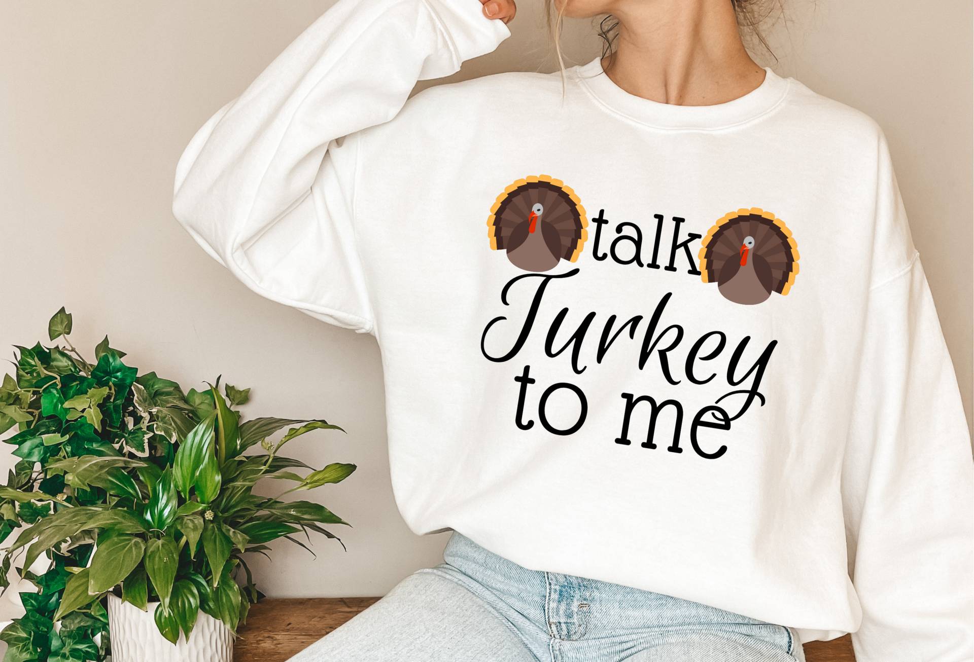 Talk Truthahn Mit Mir - Damen Thanksgiving Shirt Danksagung Lustiges Outfit von EnchantedLilyDesign