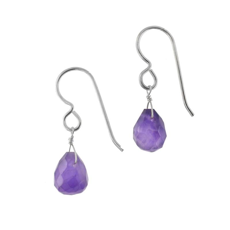Zierliche Amethyst Ohrringe | Kleine Violette Briolette Sterling Silber Schmuck Februar Geburtsstein Handgemachtes Geschenk Zierliche Amethyst Ohrringe | Kleine Violette Briolette Sterling Silber Schmuck Februar Geburtsstein Handgemachtes Geschenk von EnchantedTeaPoems