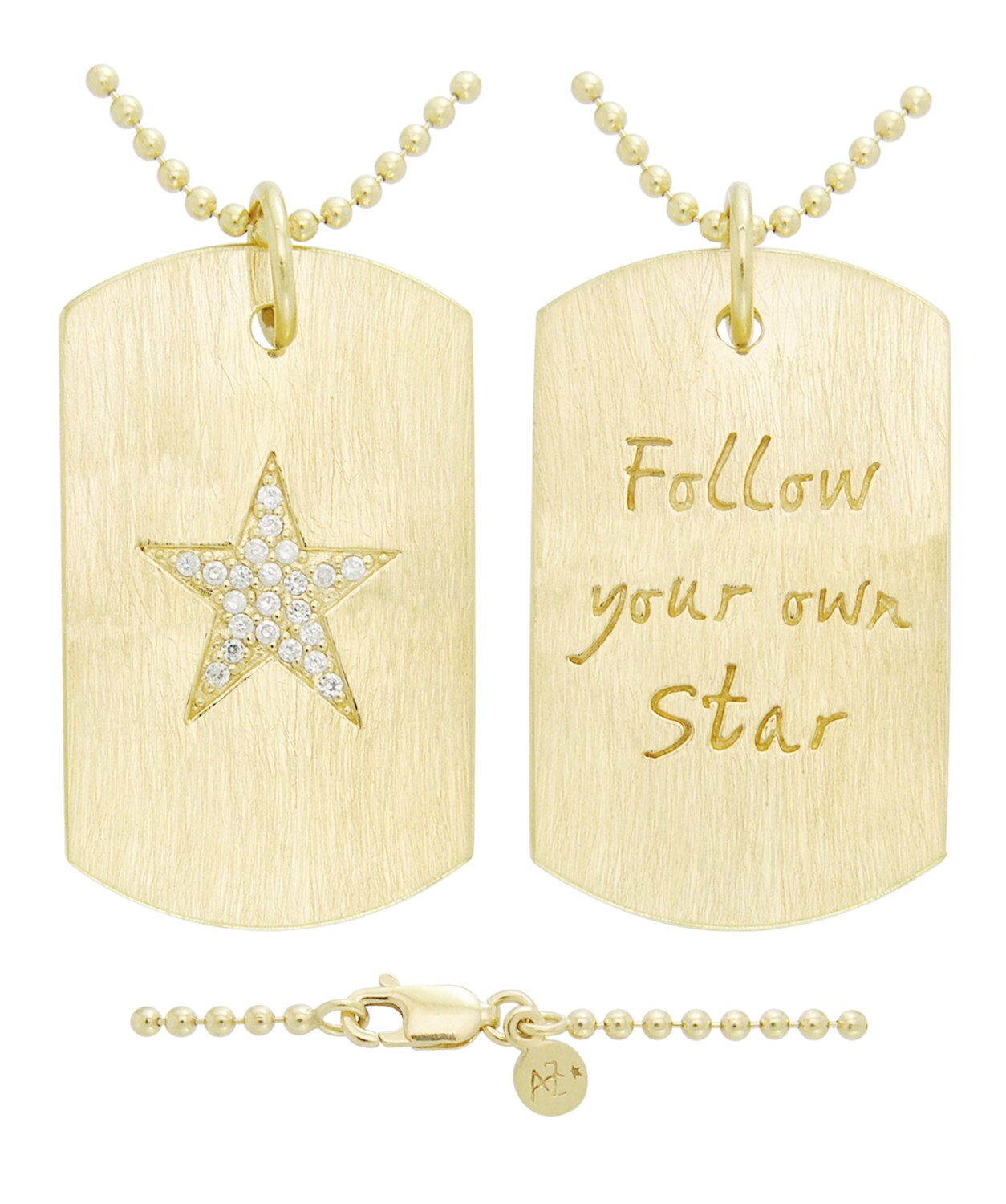 Follow Your Star - Dog Tag Halskette Follow Your Star - Dog Tag Halskette von EnchantedWorldOutlet