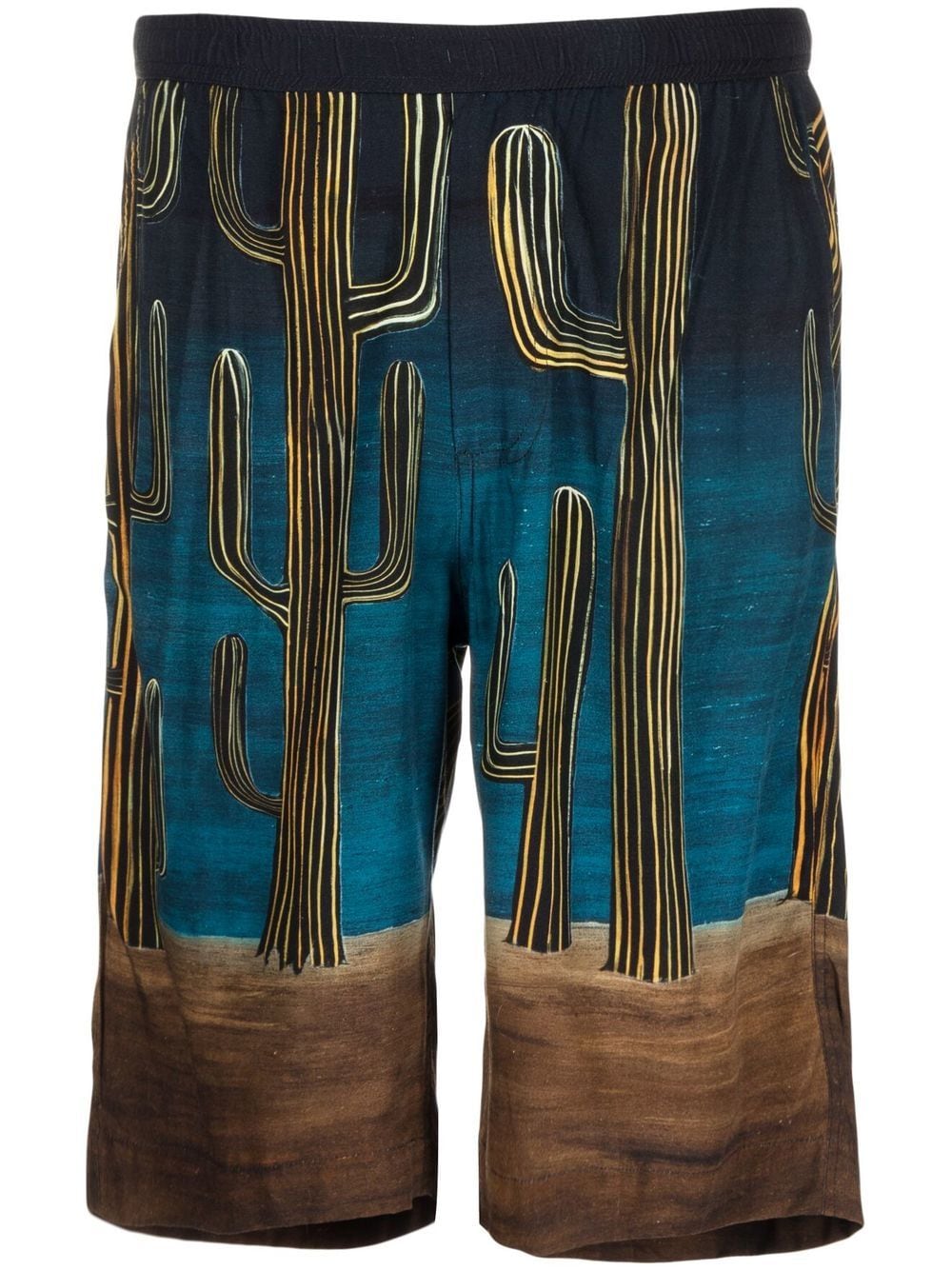 Endless Joy Bermudas mit Kaktus-Print - Blau von Endless Joy