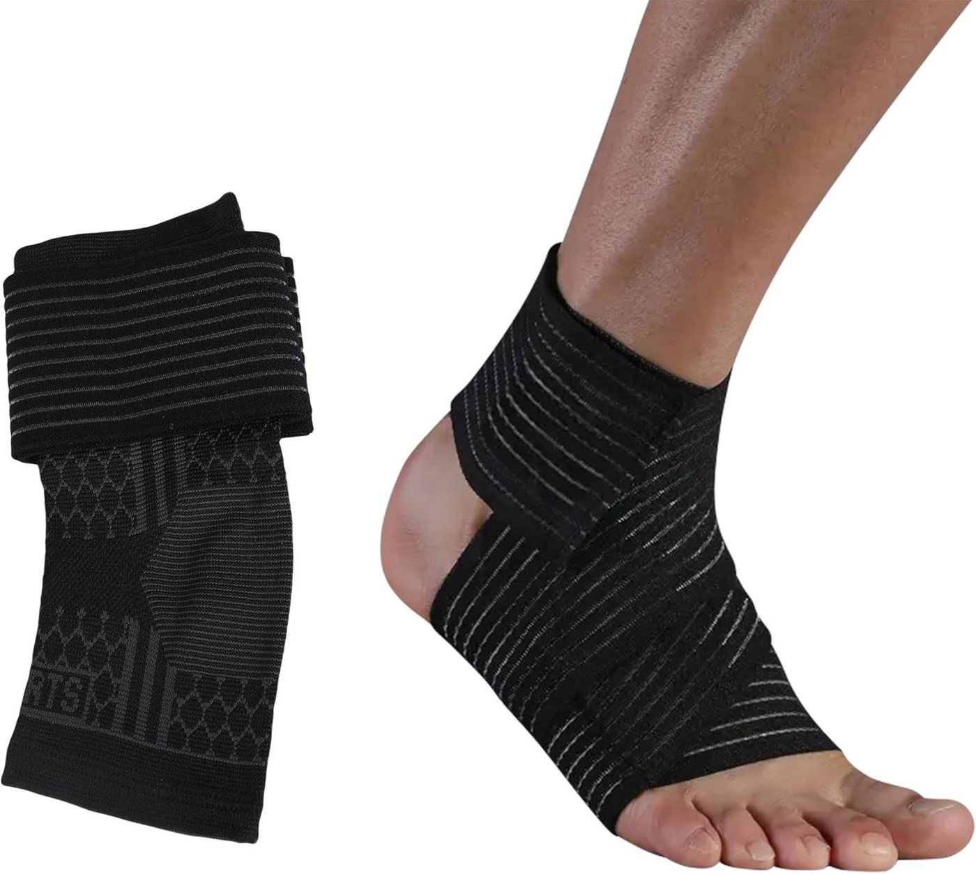 Endless Fußgelenkbandage Slip-in Verstellbar Ankle Support Relif für Männer und Frauen (Knöchelstütze, 2-tlg., für Männer & Frauen), Für Plantar Fasciitis Neorapathy Relief Sport, Schmerzlinderung, Gym von Endless