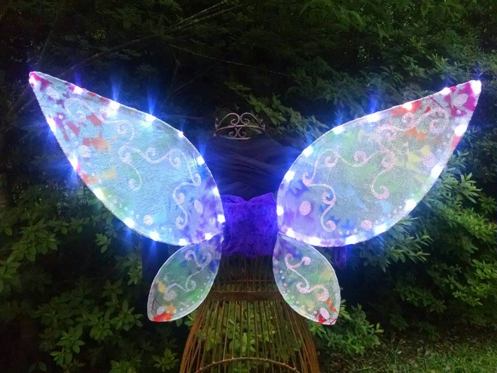 Regenbogen Light Up Fantasy Wings Erwachsene Größe Medium Wählen Farben Regenbogen Light Up Fantasy Wings Erwachsene Größe Medium Wählen Farben von EndlessNightDesigns