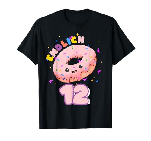 Endlich 12 Mädchen Geburtstag Donut T-Shirt von Endlich 12 Mädchen Geburtstag Donut