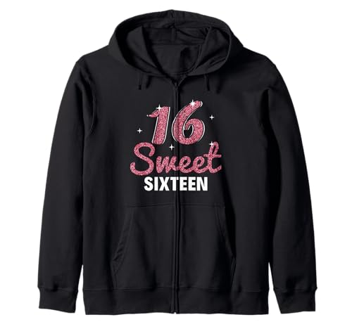 16. Geburtstag Mädchen Endlich 16 Sweet Sixteen Kapuzenjacke 16. Geburtstag Mädchen Endlich 16 Sweet Sixteen Kapuzenjacke von Endlich 16 Geburtstag Geschenk Sweet Sixteen
