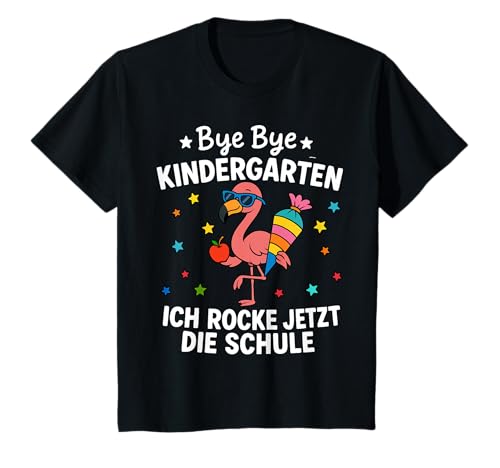 Kinder Schulanfang Spruch Flamingo Einschulung Schulkind 2025 T-Shirt Kinder Schulanfang Spruch Flamingo Einschulung Schulkind 2025 T-Shirt von Endlich Schulkind Einschulung Geschenk von Lifua