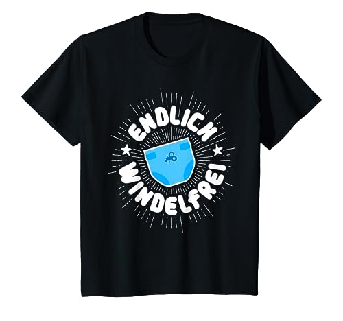 Kinder Endlich Windelfrei Ich bin trocken I blaue Windel T-Shirt Kinder Endlich Windelfrei Ich bin trocken I blaue Windel T-Shirt von Endlich Windelfrei endlich Trocken Co.
