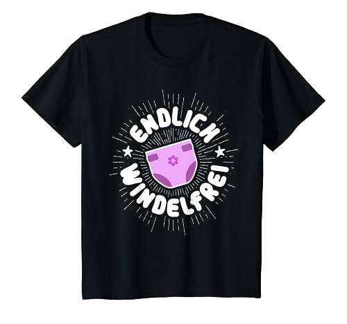 Kinder Endlich Windelfrei Ich bin trocken I rosa Windel T-Shirt Kinder Endlich Windelfrei Ich bin trocken I rosa Windel T-Shirt von Endlich Windelfrei endlich Trocken Co.