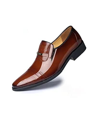 EndoraDore Herren Leder Loafers Kleid Schuh Pointed Toe Slip On Mocassins Driving Schuhe Mode Party Hochzeit Business Schuhe von EndoraDore