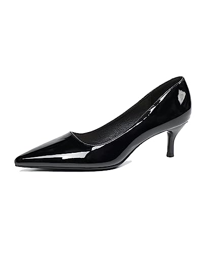 Frauen Gericht Schuhe Low Heel Sandale Slip On Pointed Toe Stilettos Hochzeit Partei Braut Kitten Heel Büro Kleid Pumpen von EndoraDore