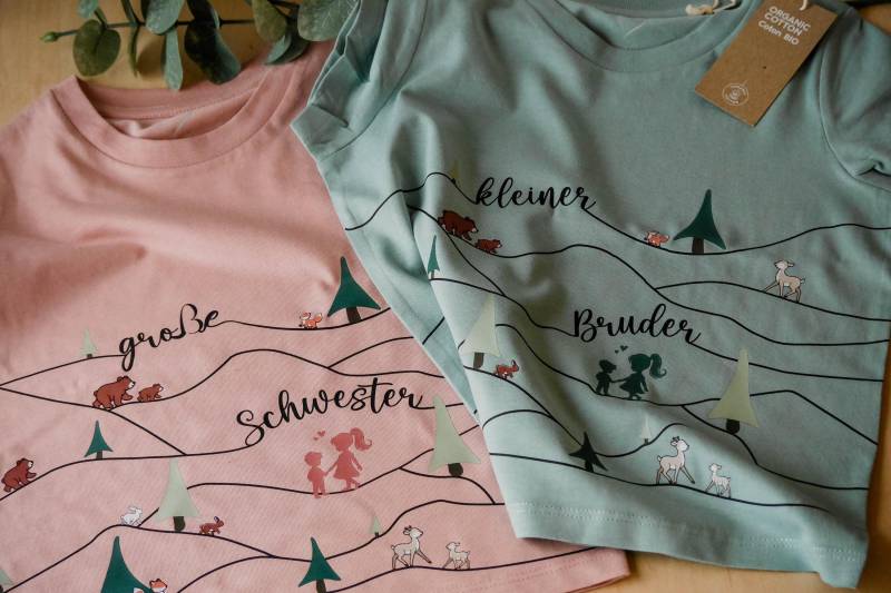 Geschwister T-Shirt - Berge von Endorfinchen