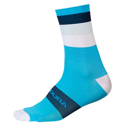 Endura - Bandwidth Streifensocken - Radsocken Gr L/XL blau von Endura