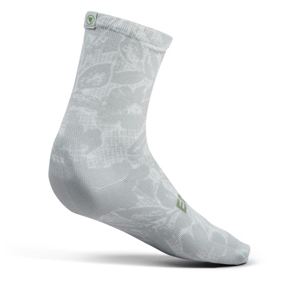 Endura - Grid Floral LTD Print Sock - Radsocken Gr 37-42 grau von Endura