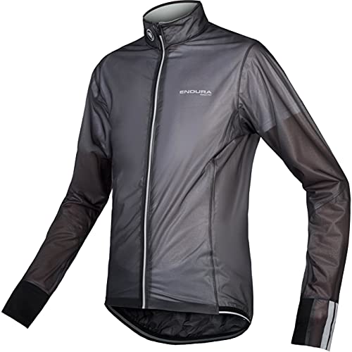 Endura FS260-Pro Adrenaline Race Cape II – Herren, leicht, wasserdicht und atmungsaktiv, Schwarz, Größe S von Endura