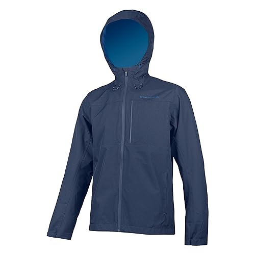Endura Hummvee Herren Fahrradjacke mit Kapuze, wasserdicht, Blau (Ink Blue), XXX-Large von Endura