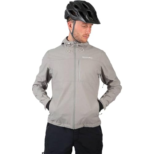 Endura Hummvee Herren Fahrradjacke mit Kapuze, wasserdicht, Fossil, Größe XXL von Endura