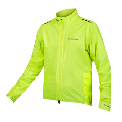 Endura Pro SL Shell Wasserdichte Fahrradjacke II - Herren Leicht, Wasserdicht & Atmungsaktiv, Wasserdichte Schale - Hi-viz Gelb, L von Endura