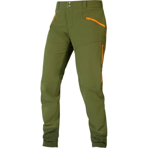 Endura SingleTrack Trouser II Herren-Mountainbike-Hose, Olivgrün, 3XL von Endura