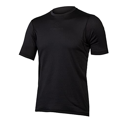 Endura Transloft Short Sleeve Mens Cycling Base Layer - Black M von Endura
