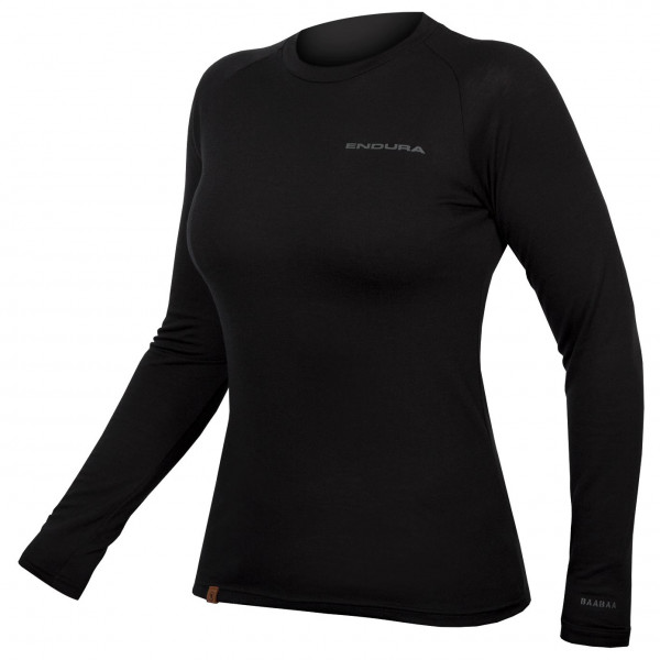 Endura - Women's Baabaa Blend Langarm Baselayer - Merinounterwäsche Gr M schwarz von Endura