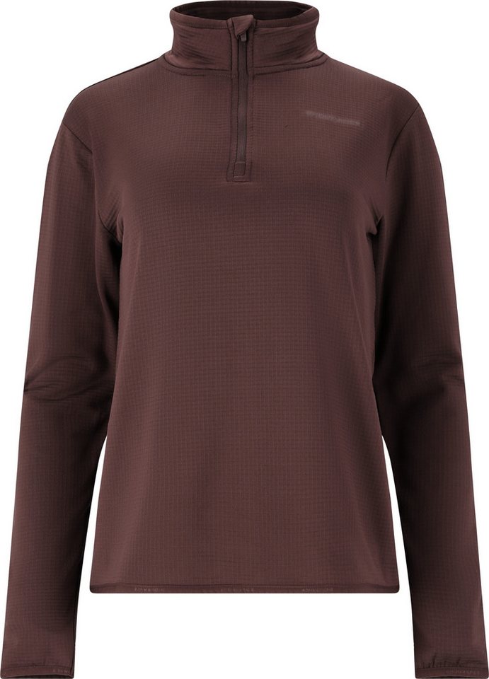 Endurance Athlecia Laufshirt Vironic W Waffle Melange Loose Fit Midlayer HUCKLEBERRY von Endurance Athlecia