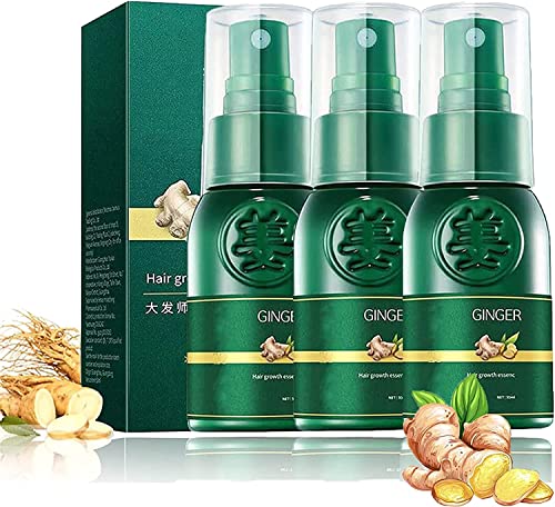 HyunGang Korean Ginseng Hair Regrowth Serum Spray,30ml Hair Regrowth Essence,7 Days Ginger Hair Growth Spray Serum,Hair Growth Ginger Spray for Women & Men (3pcs) von Endxedio