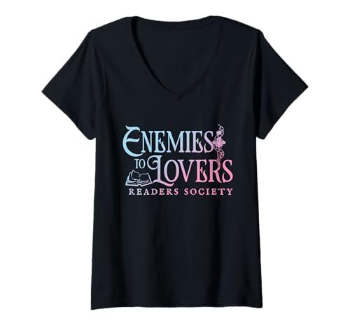 Damen Enemies to Lovers Readers Society T-Shirt mit V-Ausschnitt Damen Enemies to Lovers Readers Society T-Shirt mit V-Ausschnitt von Enemies To Lovers Readers Society.