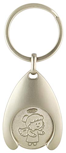 EnerChrom Schutzengel Schlüsselanhänger Lovely Lilli - 1 Stück, 7cm - Silber - Von Herzen Einkaufswagenchip Glücksengel EnerChrom Schutzengel Schlüsselanhänger Lovely Lilli - 1 Stück, 7cm - Silber - Von Herzen Einkaufswagenchip Glücksengel von EnerChrom