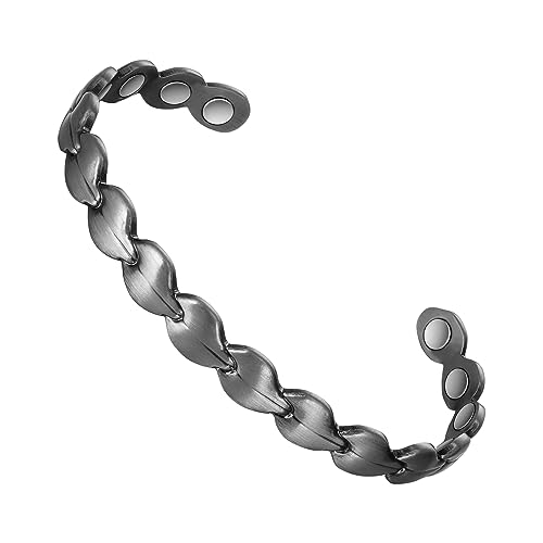 Reines Kupfer 8 Magnete Herren Damen Kupferarmband Verstellbares Gelenk Kupferarmband 3500 Gauss Effektiver Magnet 16,5 cm (D) von EnerCoppeX