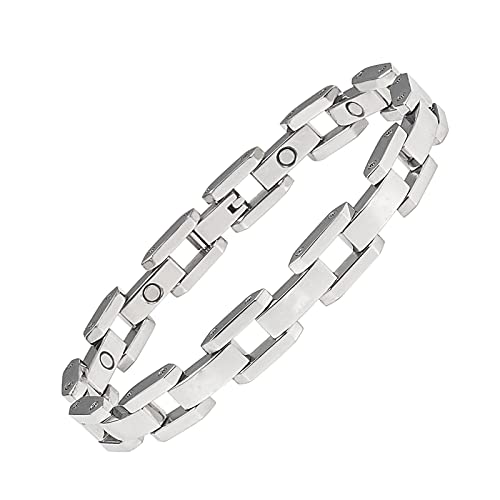 EnerMagiX Magnetische Lymph-Armbänder aus Titanstahl, für Damen und Herren, Entgiftungs-Armbänder von EnerMagiX