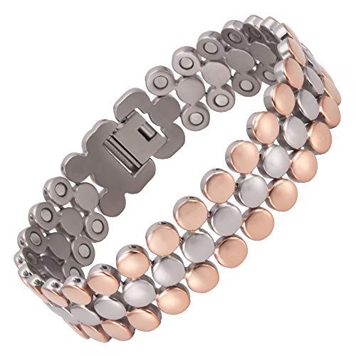 EnerMagiX Titan Magnetische Lymphe Detox Armbänder Power Magnetenergie für Damen und Herren -4279SRM-1 von EnerMagiX