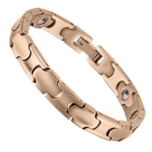 EnerMagiX Titan Magnetische Lymphe Detox Armbänder Power Magnetenergie für Damen und Herren -4614R von EnerMagiX