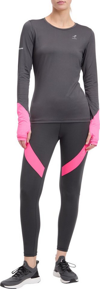 Energetics Langarmshirt Da.-Langarmshirt Stevie LS W MELANGE/GREY DARK von Energetics